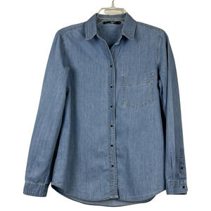 Monoprix femme Chambray denim top Size M